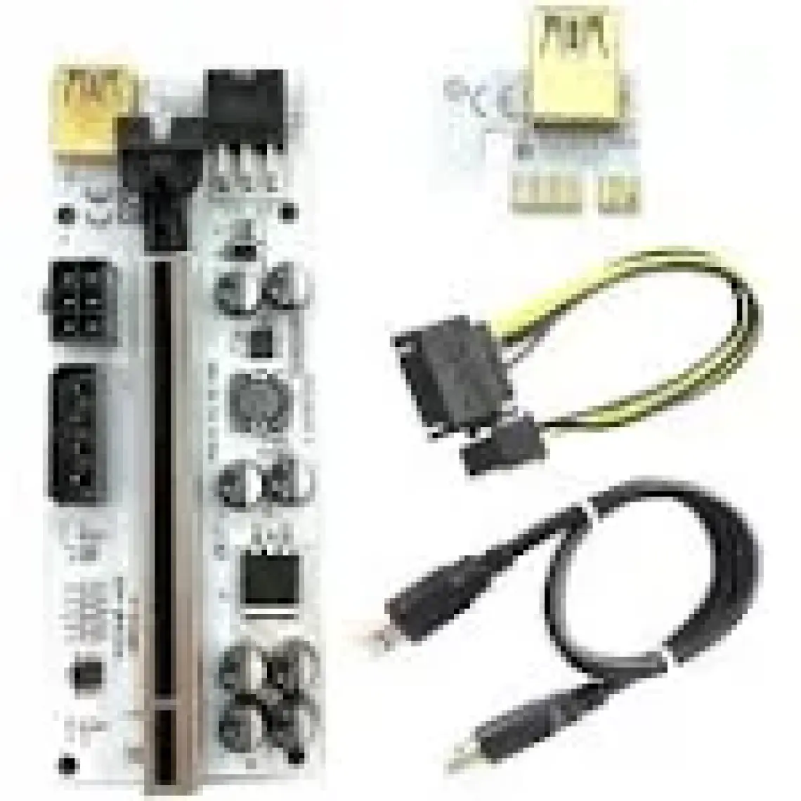 UniChrome Zauss Oem Riser V010-X 8 Kapasitörlü Yükseltici Pcı-E X1 To X16 Mining Riser Kartı