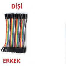 Elektronikport Jumper Kablo (Erkek - Dişi) 10 cm 40 Adet