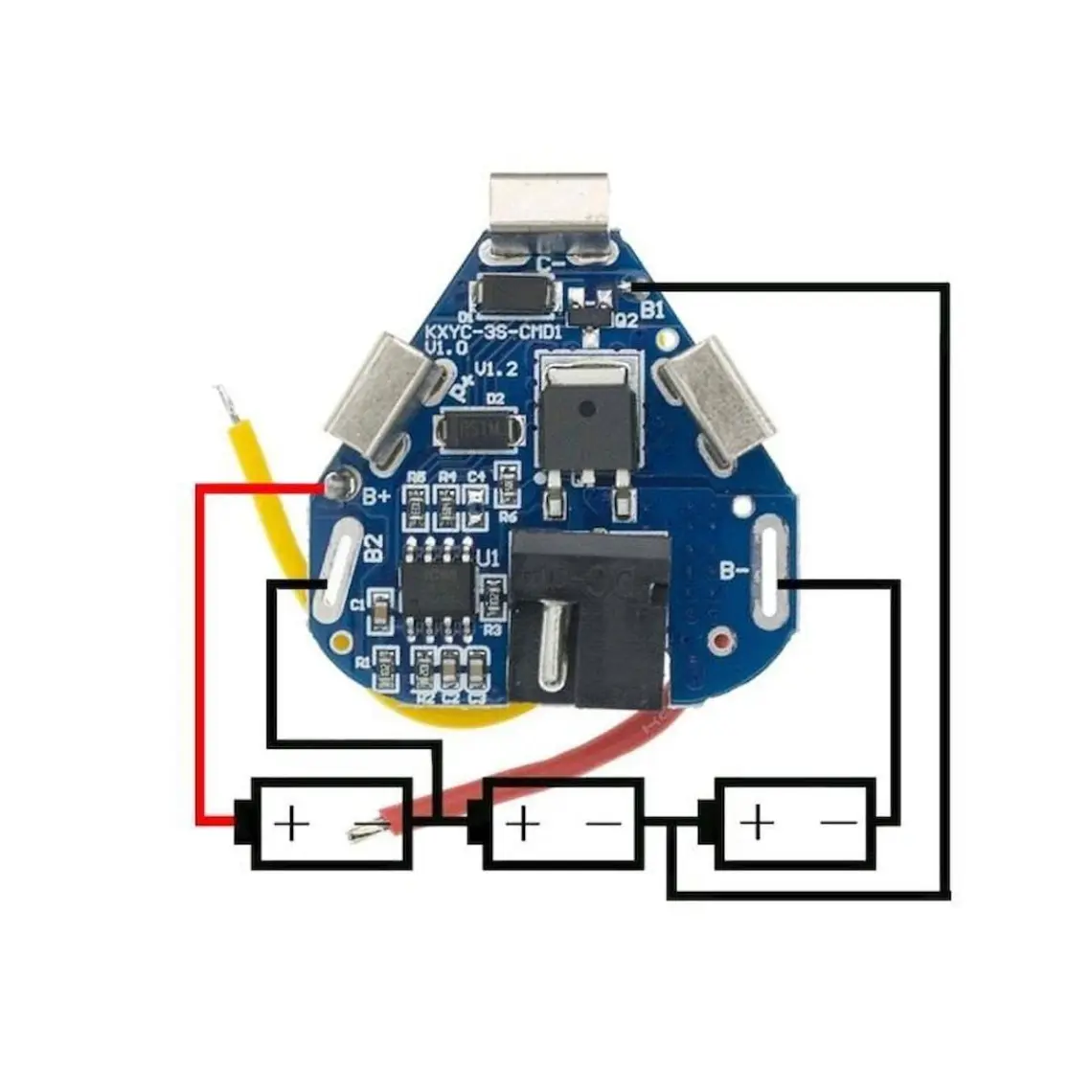 Elektronikport 3s 6A 12,6V Bms Koruma Kartı Lityum Batarya 18650 Li-Ion Lipo Protection Module
