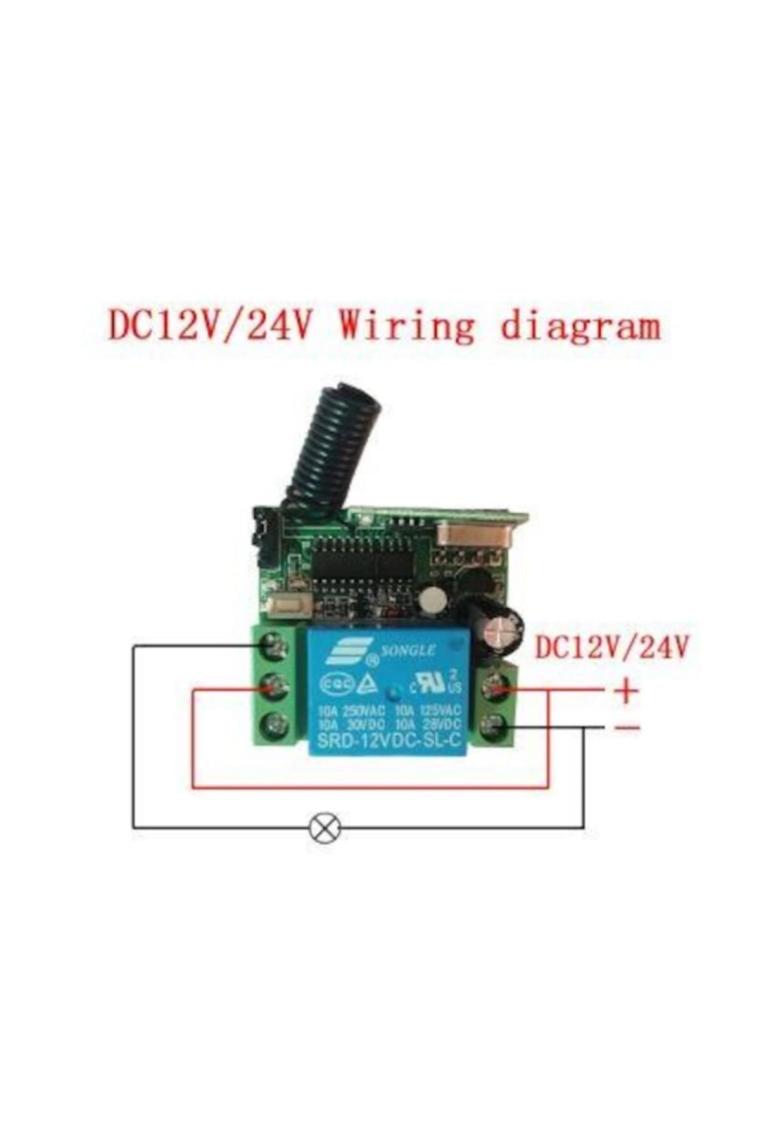 Elektronikport Rf Uzaktan Kumanda 10A Rf Alıcı Verici Transmitter Receiver 12V 1 Kanal 1ch