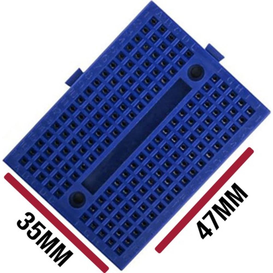 Elektromall Syb-170 Mini Yapışkanlı 170 Pin Breadboard - Mavi