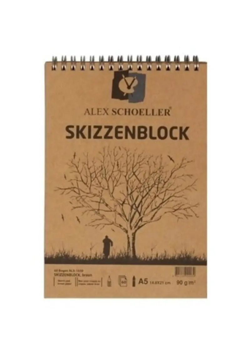 Alex Schoeller Kraft Spiralli Eskiz Blok 90gr A5 60 Yaprak