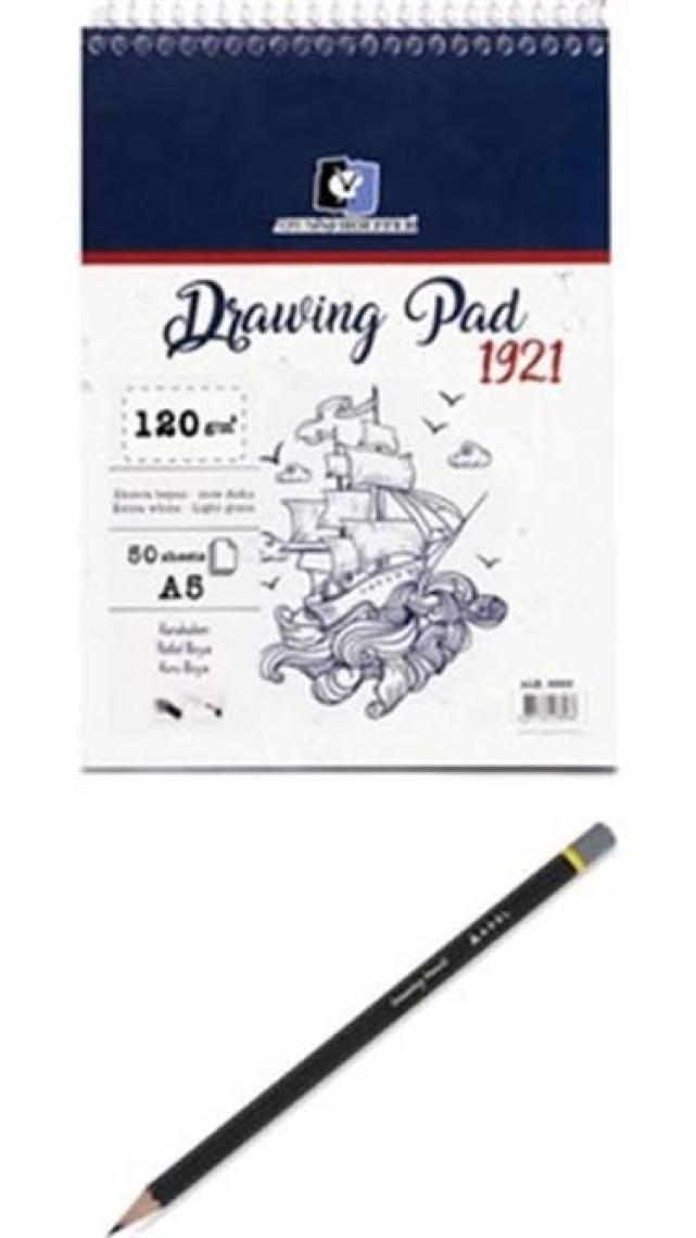 Alex Scheoller Drawing Pad 120 gr A5 - 50 Yaprak