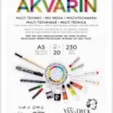 Van Dyck Akvarin A5 230GR 20YP Multi Technic Mix Media Çizim Deft