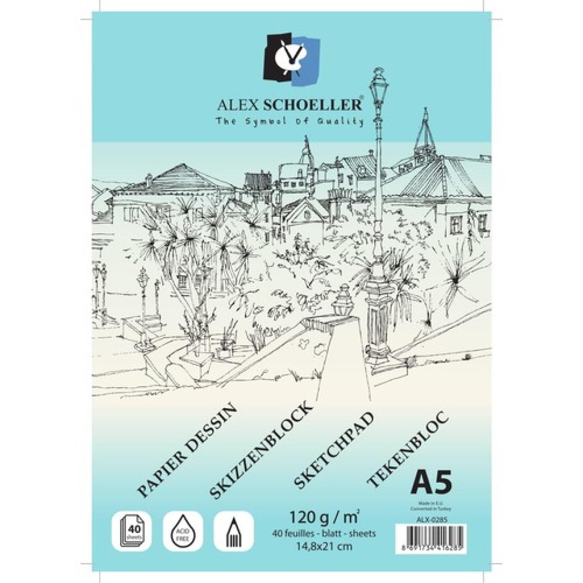 Alex Eskiz A5 120 Gr Spiralli 40Yaprak Alx -0285
