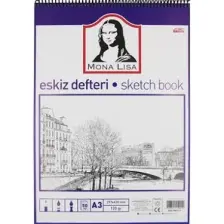 Mona Lisa Telli Eskiz Defter A3 50 Yaprak 120 gr