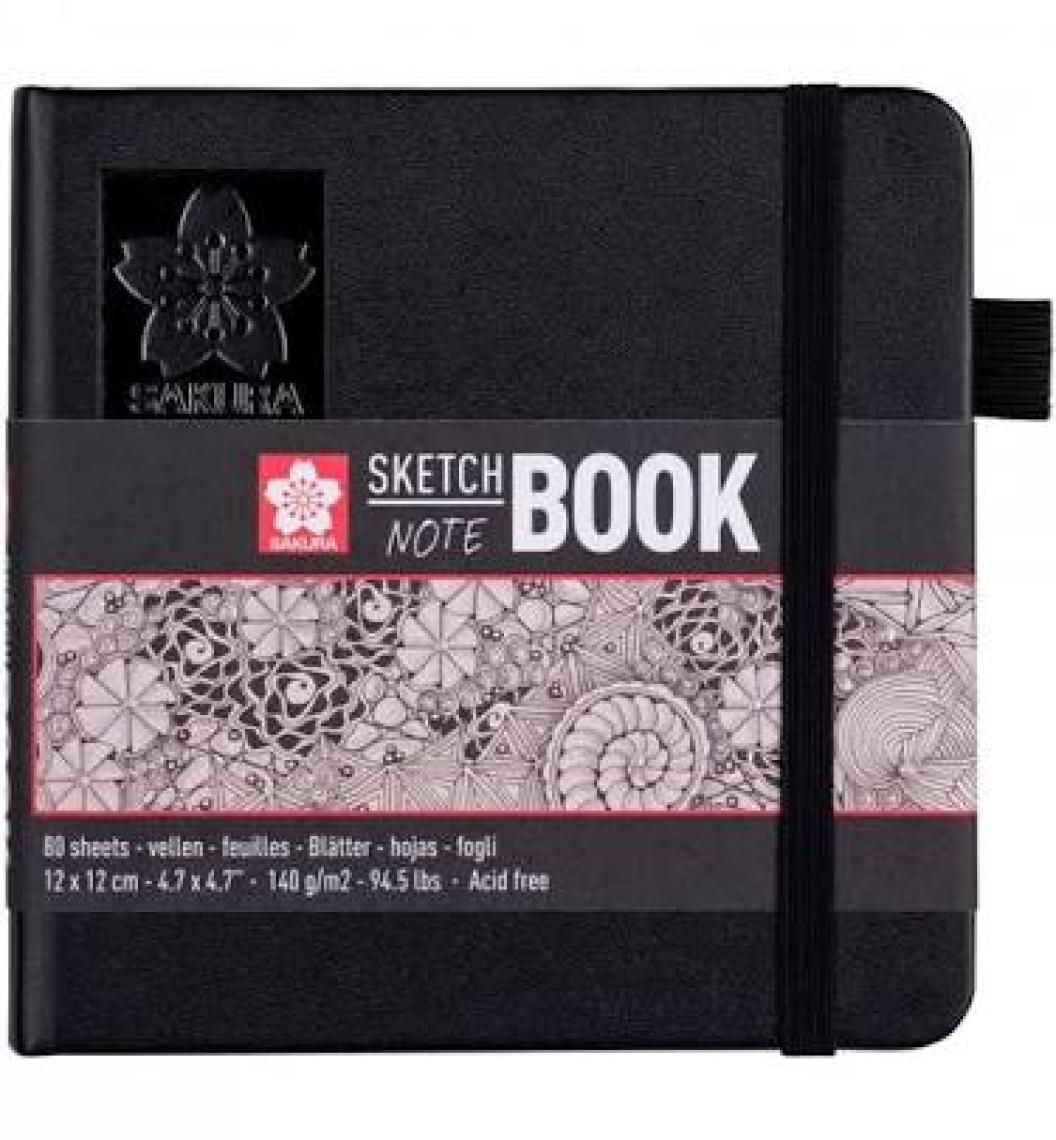 Sakura Sketchbook Sert Kapak Eskiz Çizim Defteri Ivory Kağıt 140 gr 80 Yaprak 12 x 12 cm
