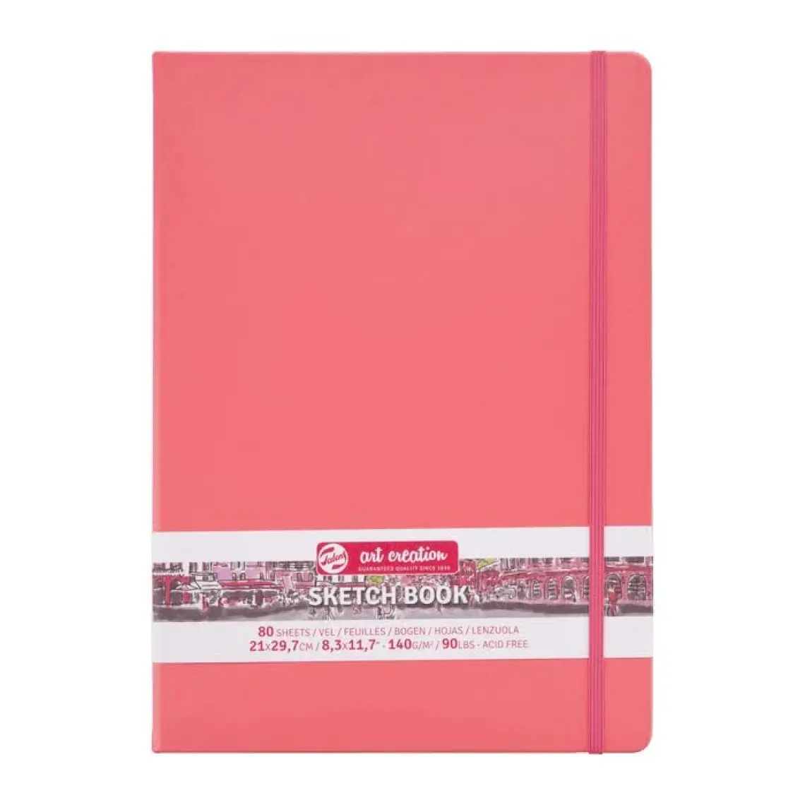 Talens Sketchbook Sert Kapak Eskiz Çizim Defteri 15 x 21 cm 140 gr 80 Yp Pastel Mint Yeşili