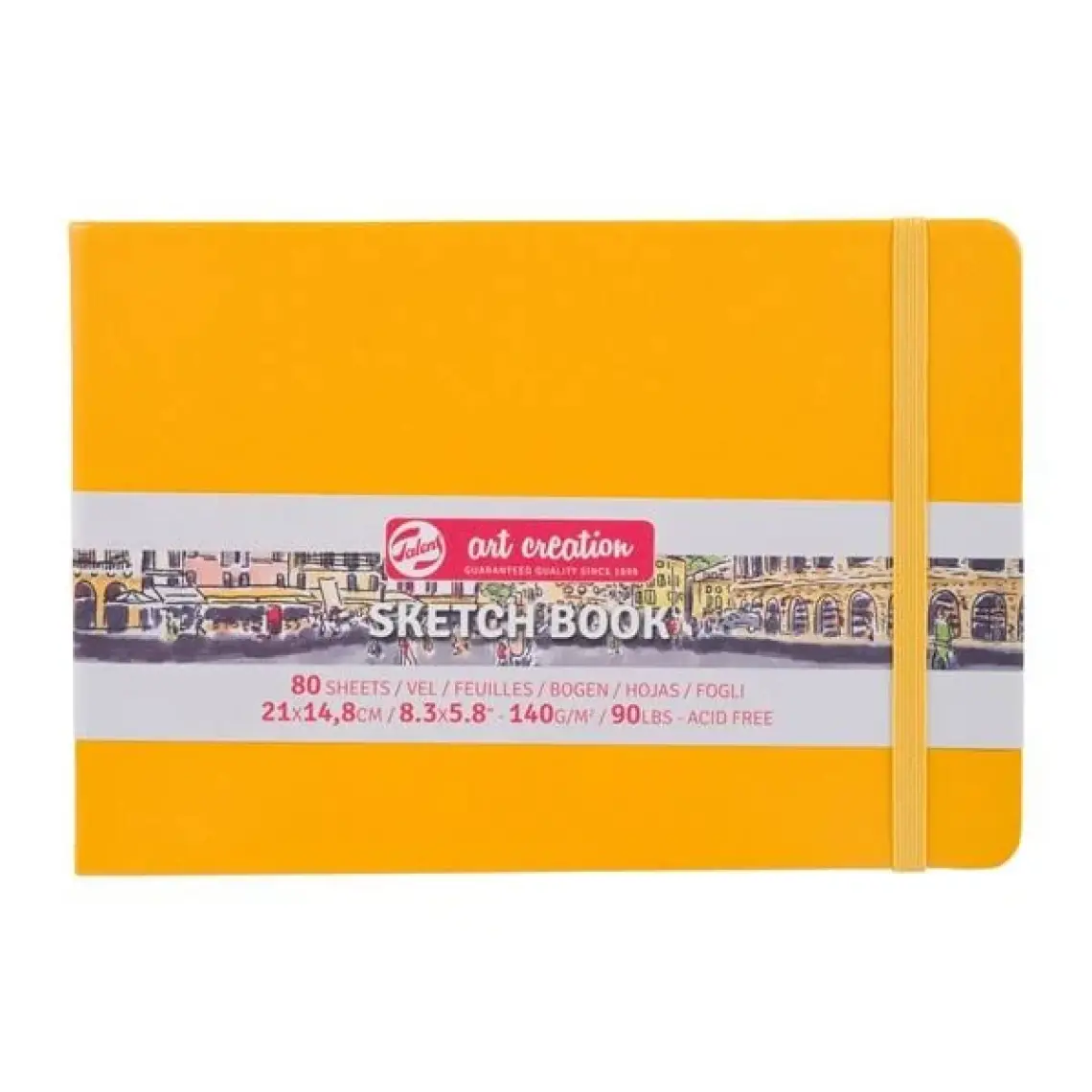 Talens Sketchbook Sert Kapak Eskiz Çizim Defteri 15 x 21 cm 140 gr 80 Yp Pastel Mint Yeşili
