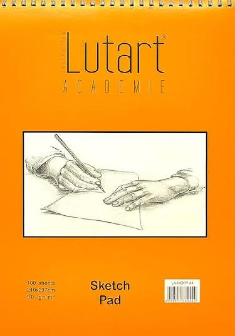 Lutart Academie Ivory (Fildişi) Eskiz Sketch Pad A4 90 Gr. 100 Sayfa