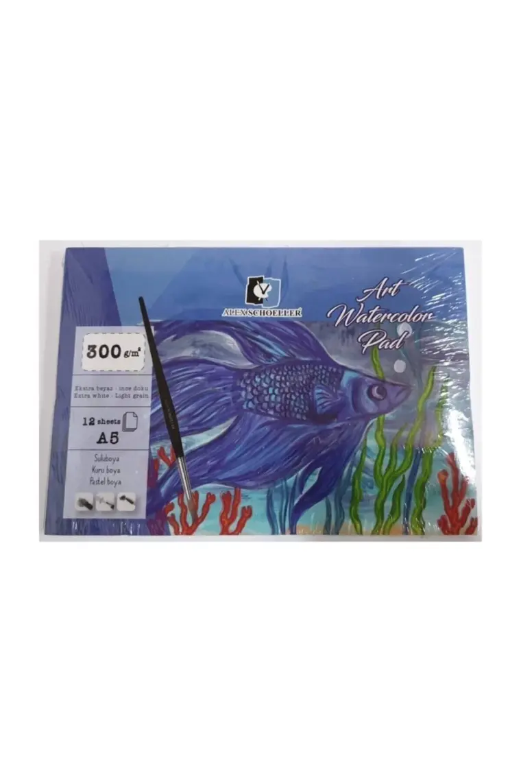 Alex Schoeller A5 Art Watercolor Pad 12 Yaprak Suluboya Defteri 300 gr
