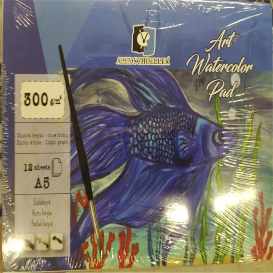 Alex Schoeller A5 Art Watercolor Pad 12 Yaprak Suluboya Defteri 300 gr