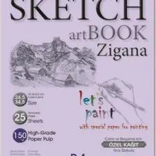 Folix Sketchbook Zigana B4 Spiralli 150 gr. 24,5x34,5 cm 25 yp. Eskiz Defteri