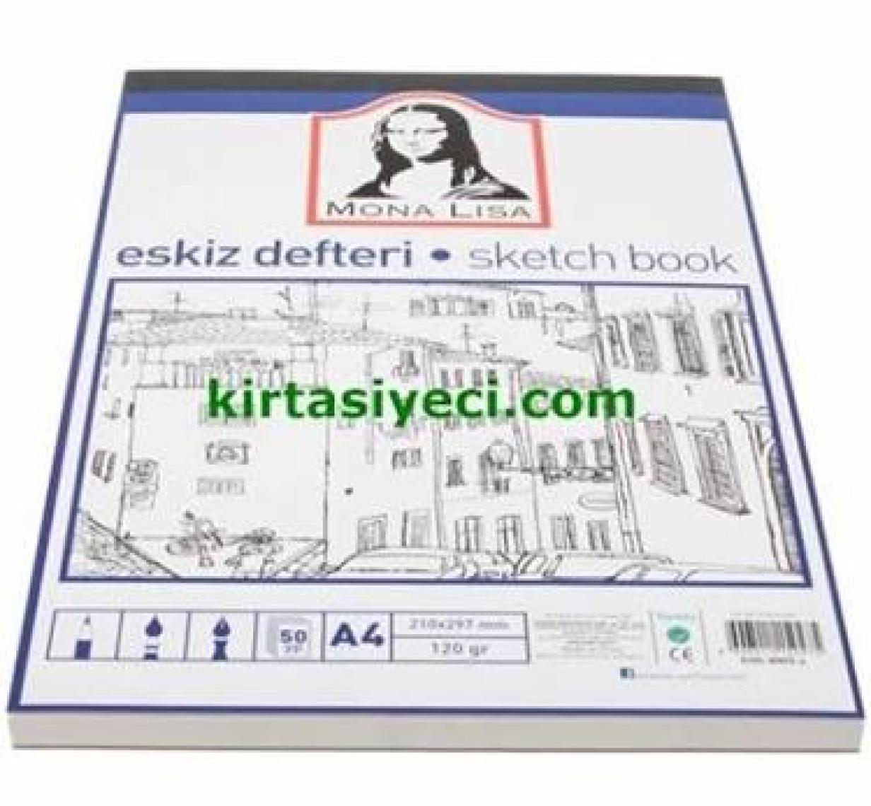 Südor Mona Lisa Eskiz Defteri A4 50YP 120 gr
