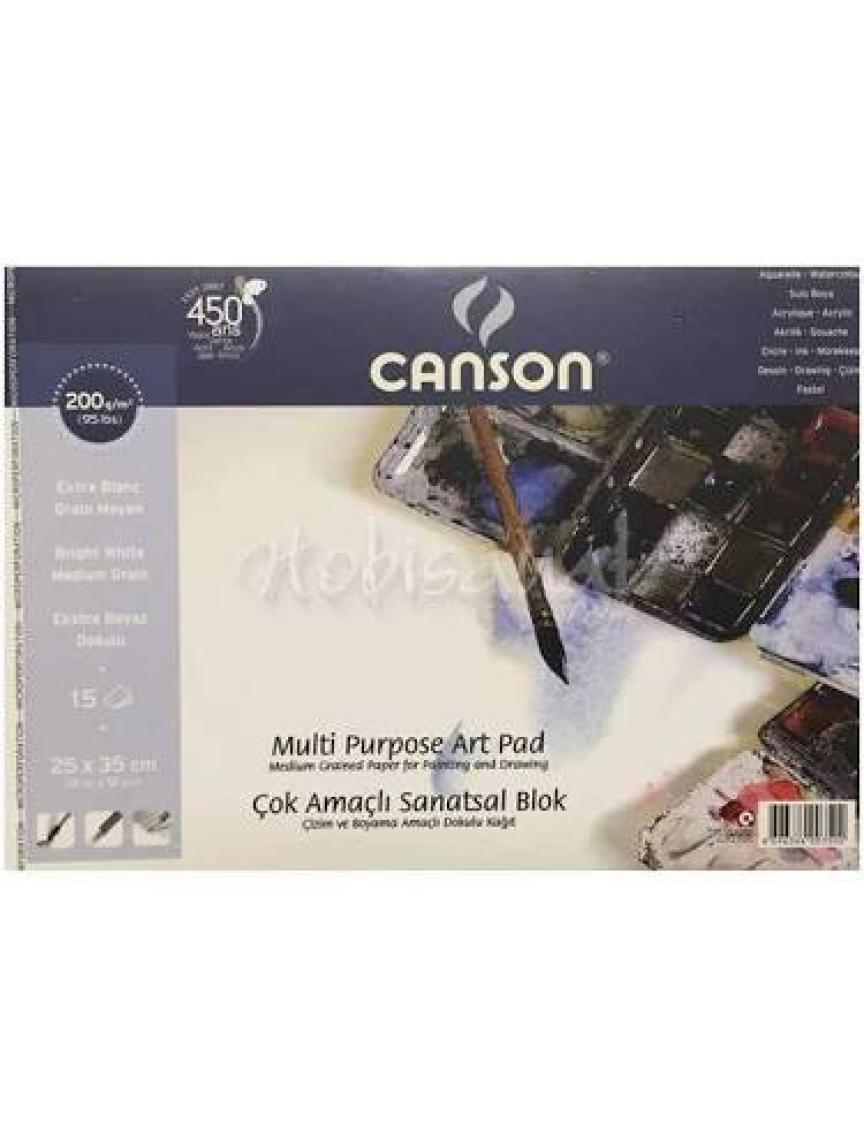 Canson Finface Çok Amaçlı Defter 200 Gr. Spiralli A4 20 Sayfa