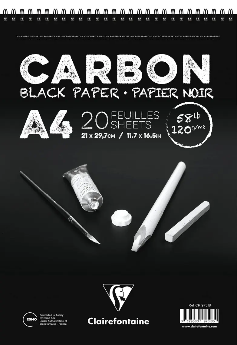 Clrf Cr97518 Carbon Siyah Çizim Blk A4 120Gr 20 Yp