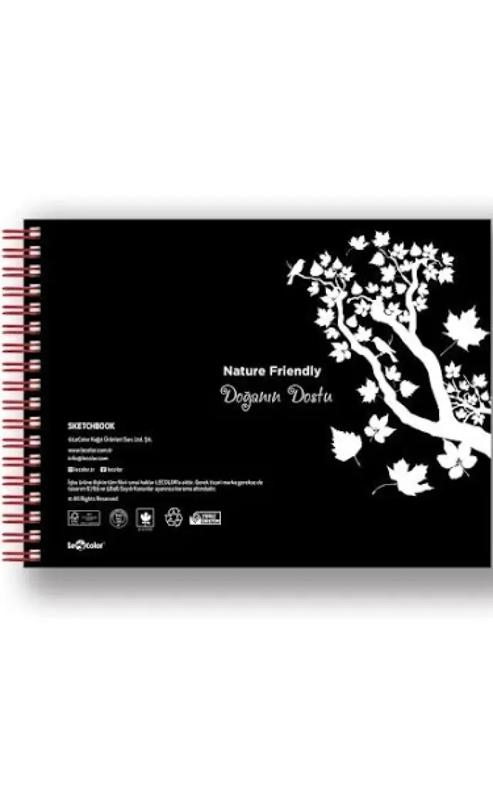 Le Color Çizim Eskiz Defteri Spiralli 120 gr Lacivert