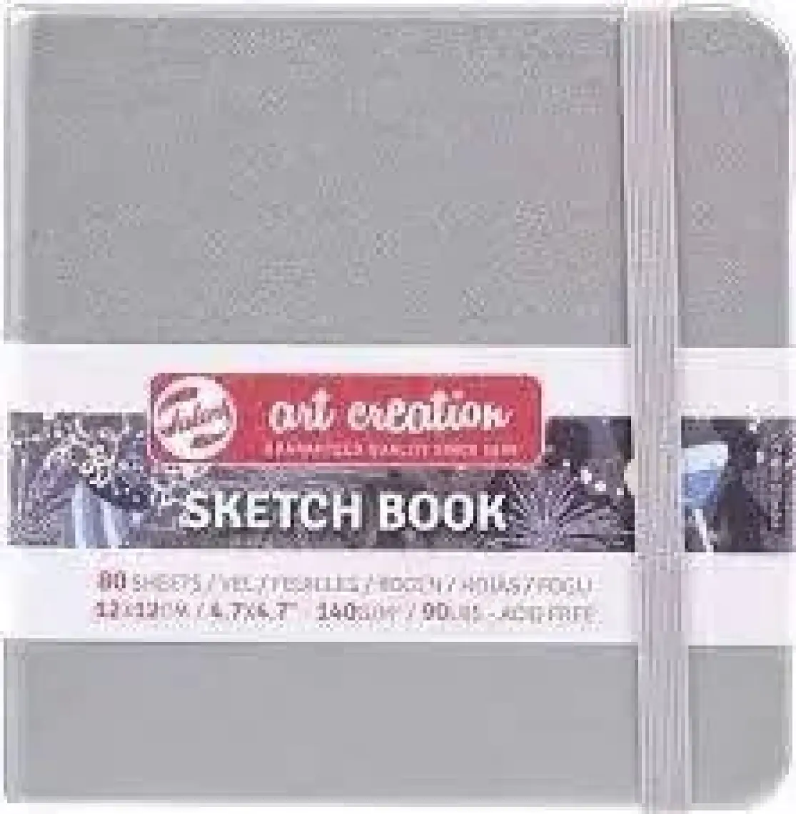 Talens Sketchbook Sert Kapak Eskiz Çizim Defteri 13 x 21 cm A5 140 gr 80 Yaprak Pastel Pembe