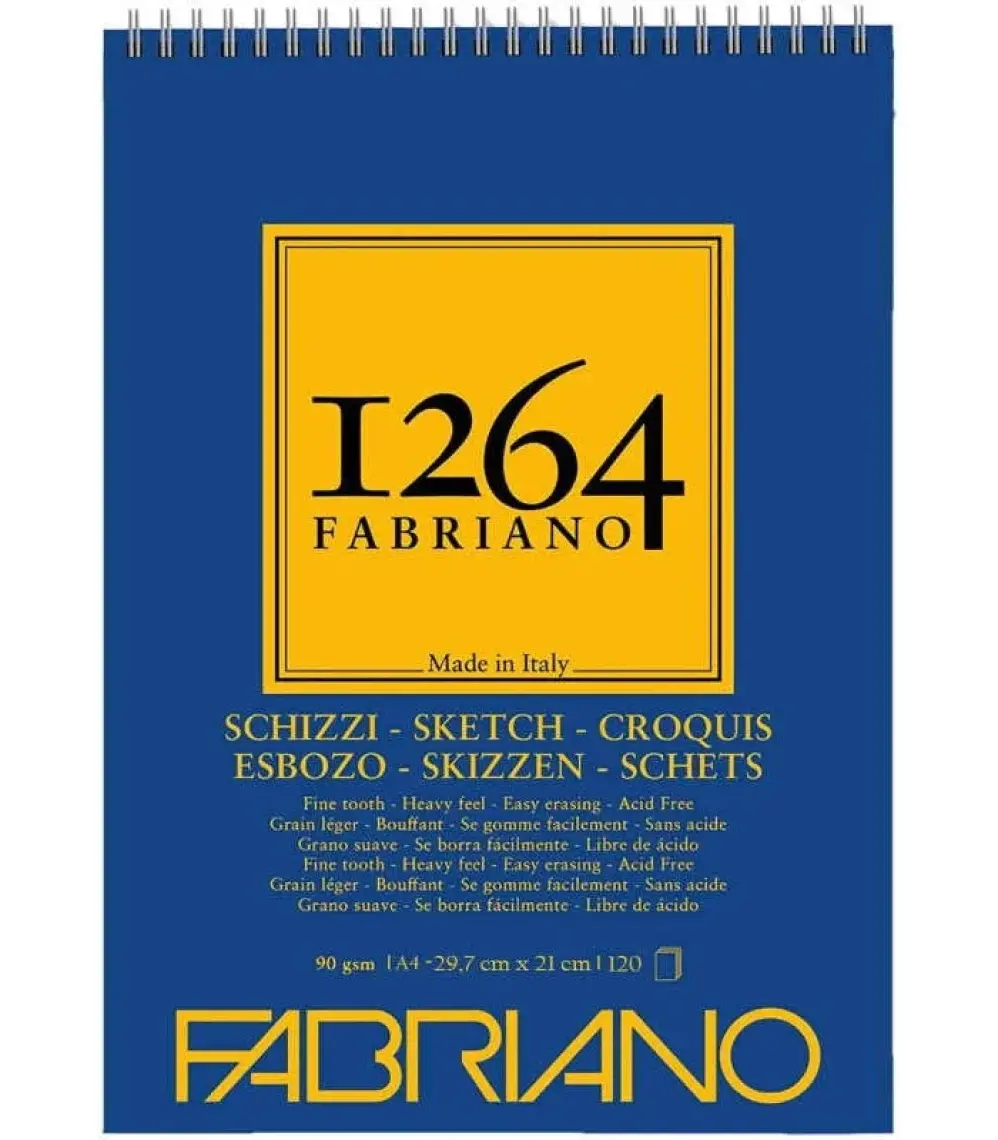 Fabriano 1264 Sketch Paper Eskiz Defteri 90 gr A4-120 Yaprak