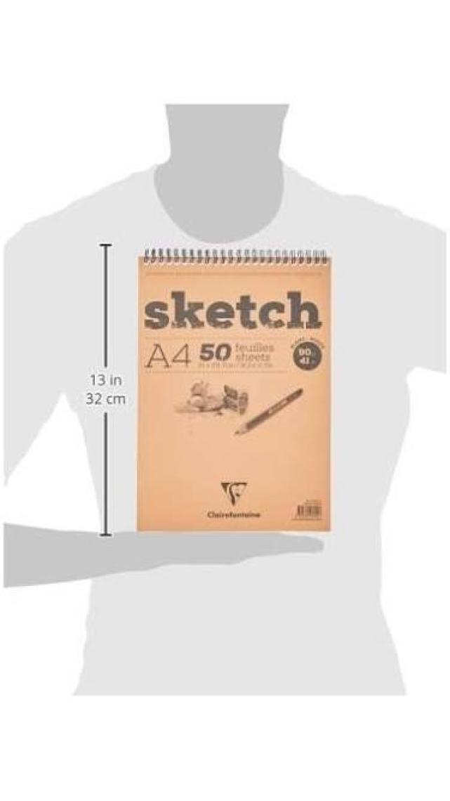 Clairefontaine Esquisse Blanc Beyaz Sketch Blok 50 Yaprak 90 Gr. A4