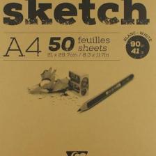 Clairefontaine Esquisse Blanc Beyaz Sketch Blok 50 Yaprak 90 Gr. A4