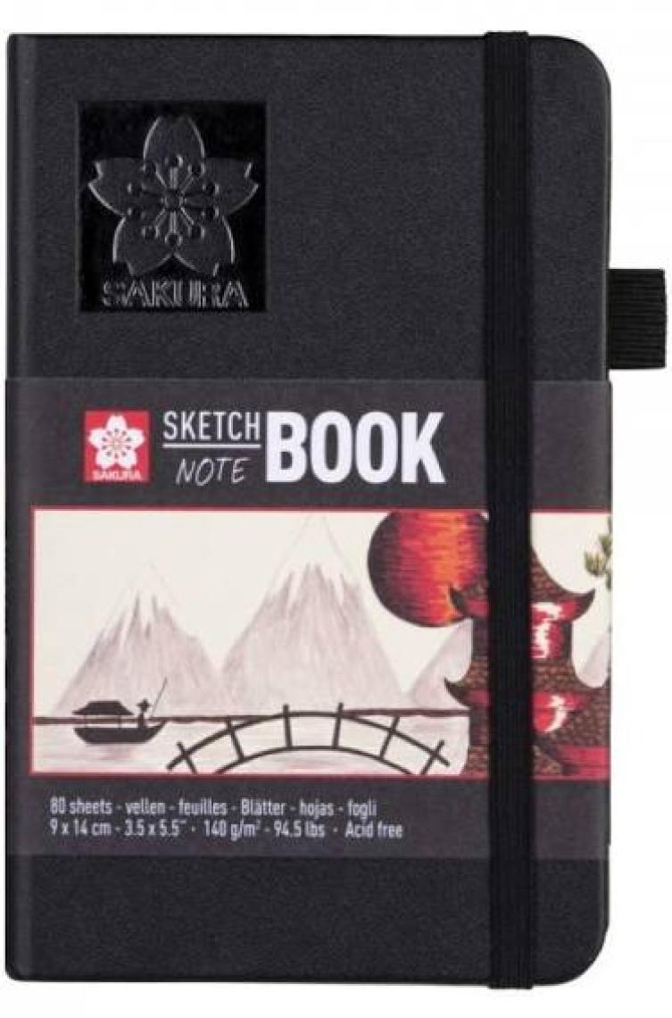 Sakura Sketchbook Sert Kapak Eskiz Çizim Defteri Ivory Kağıt 140 gr 80 Yaprak 9 x 14 cm