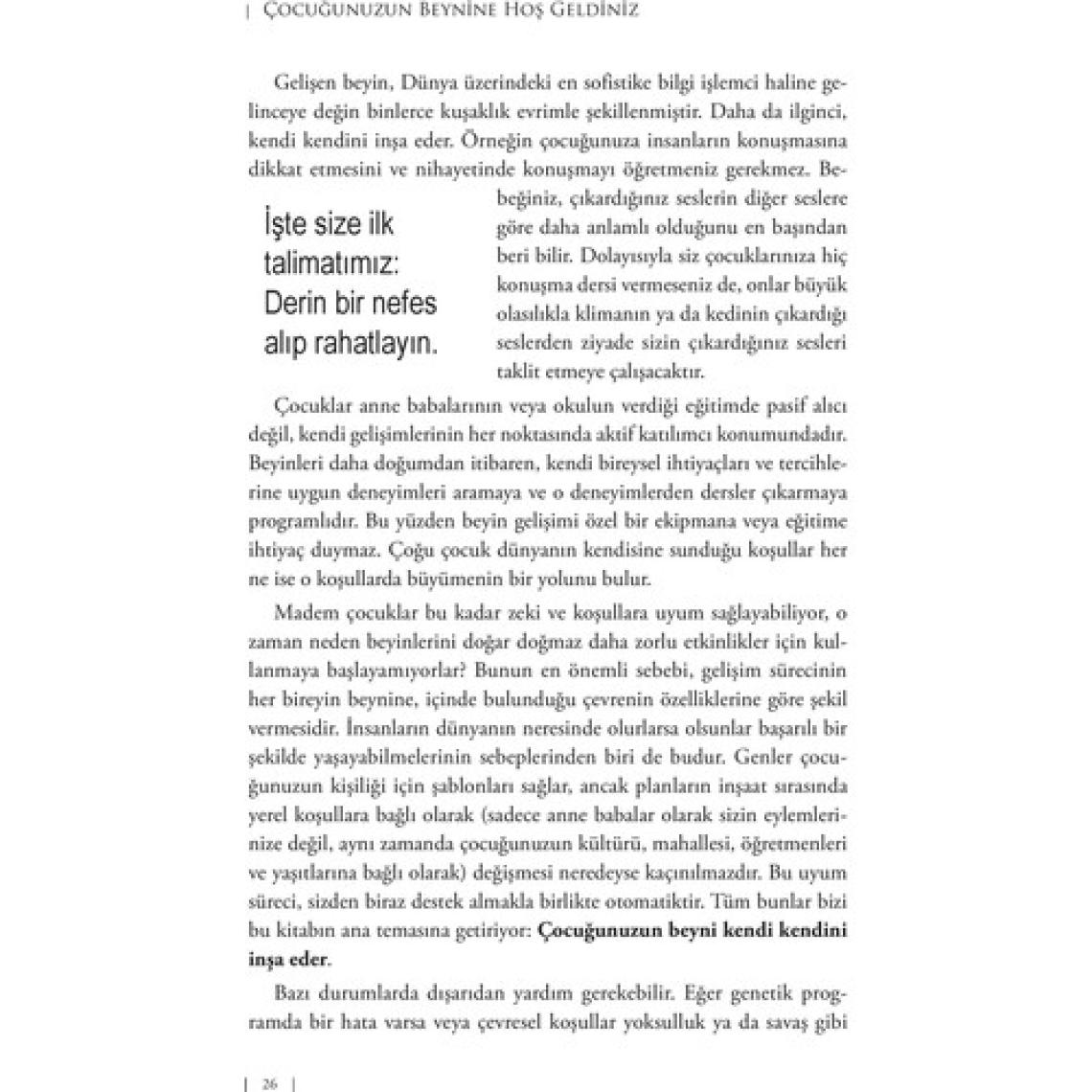 Çocuğunuzun Beynine Hoş Geldiniz - Sandra Aamodt - Samuel Wang