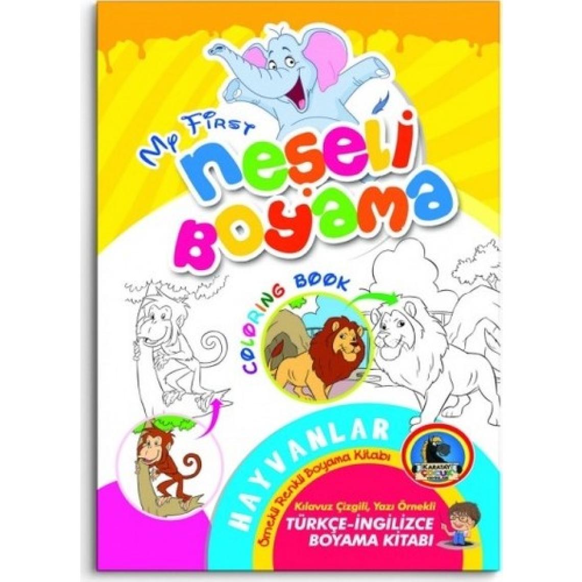 Neşeli Boyama - İngilizce Renkli Örnekli Boyama Kitabı