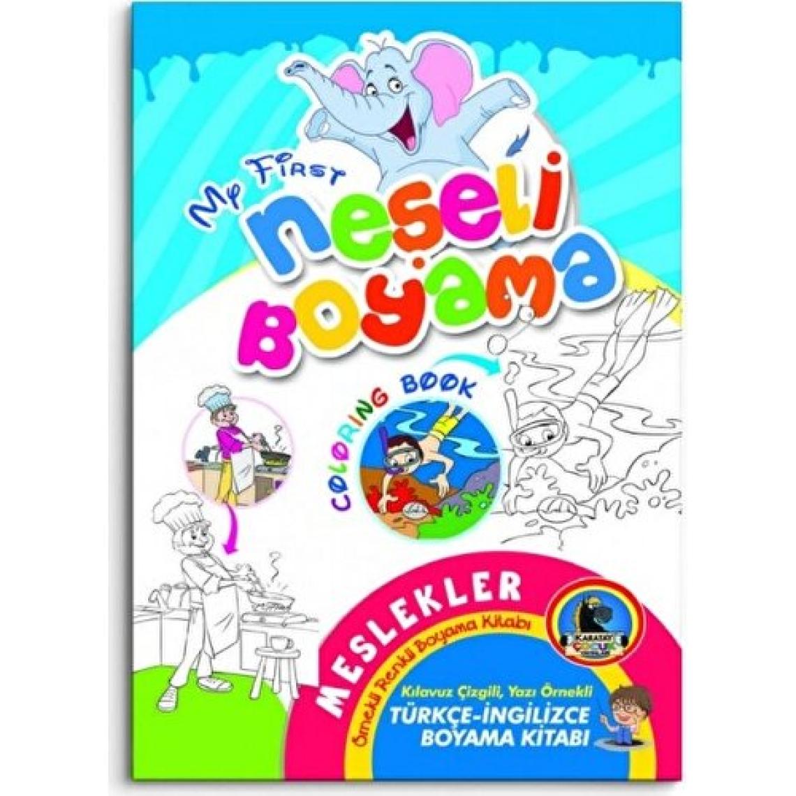 Neşeli Boyama - İngilizce Renkli Örnekli Boyama Kitabı