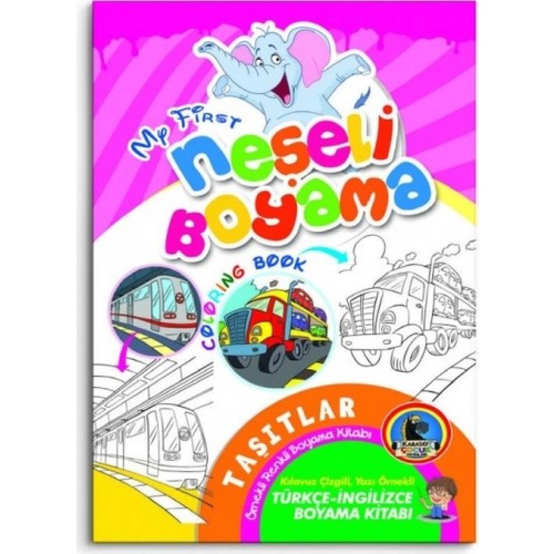 Neşeli Boyama - İngilizce Renkli Örnekli Boyama Kitabı