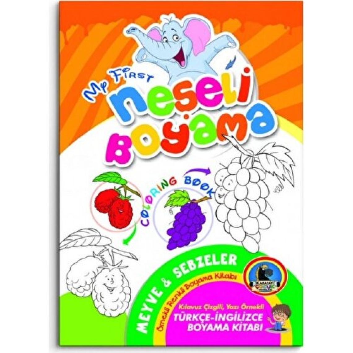 Neşeli Boyama - İngilizce Renkli Örnekli Boyama Kitabı