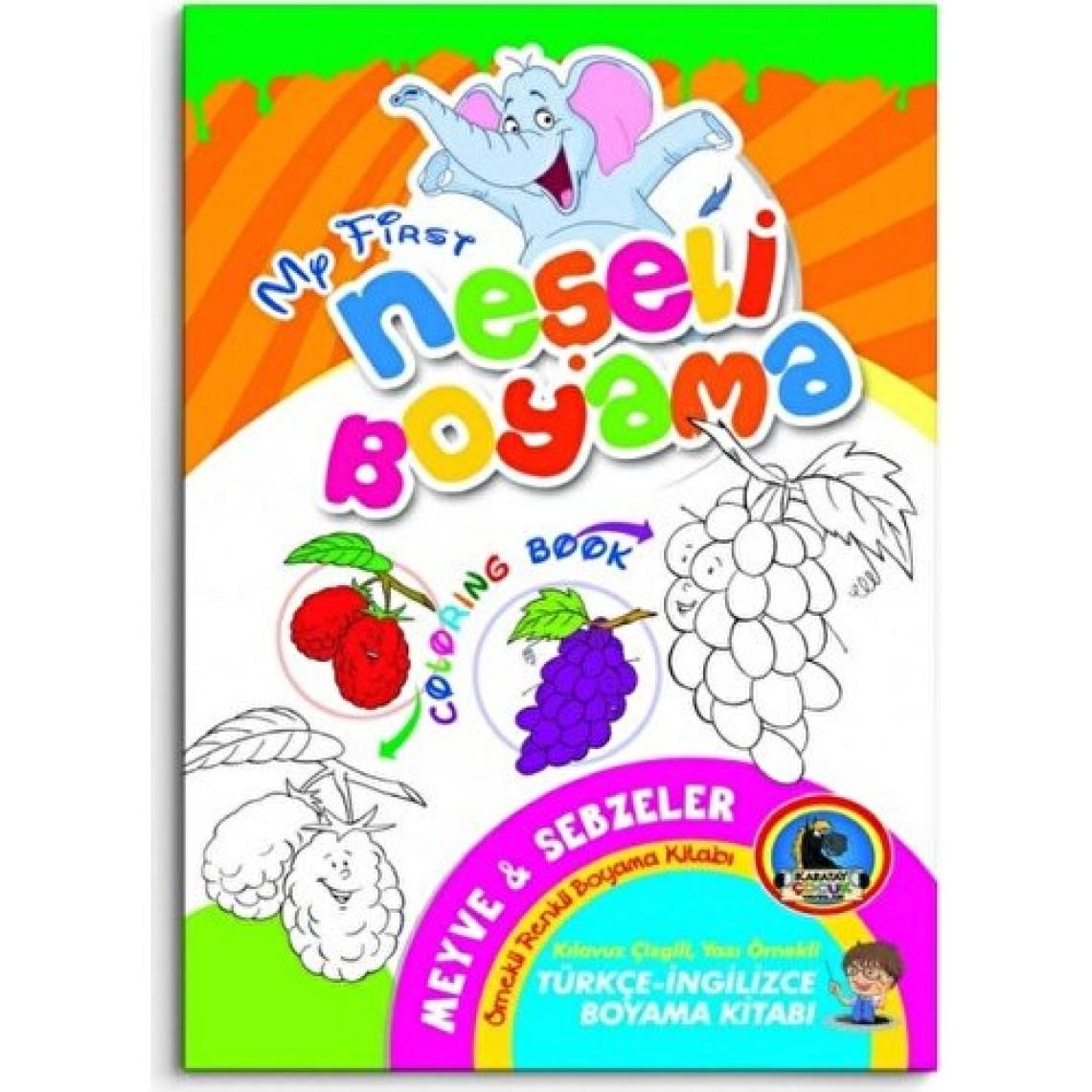 Neşeli Boyama - İngilizce Renkli Örnekli Boyama Kitabı