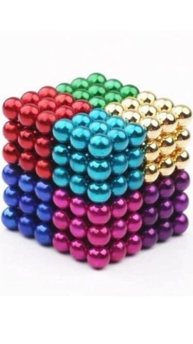 Nts Renkli Manyetik Mıknatıs Toplar 5Mm 216 Adet Neocube Neo Cube Küp Neodymium