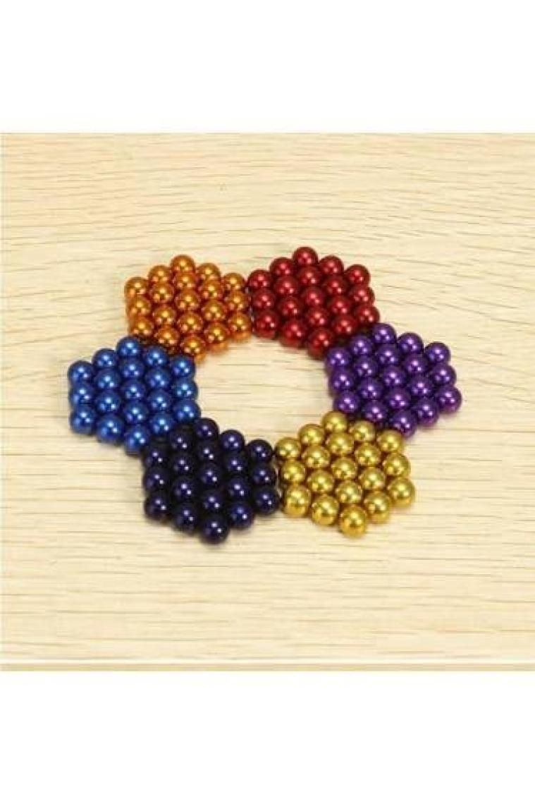Nts Renkli Manyetik Mıknatıs Toplar 5Mm 216 Adet Neocube Neo Cube Küp Neodymium