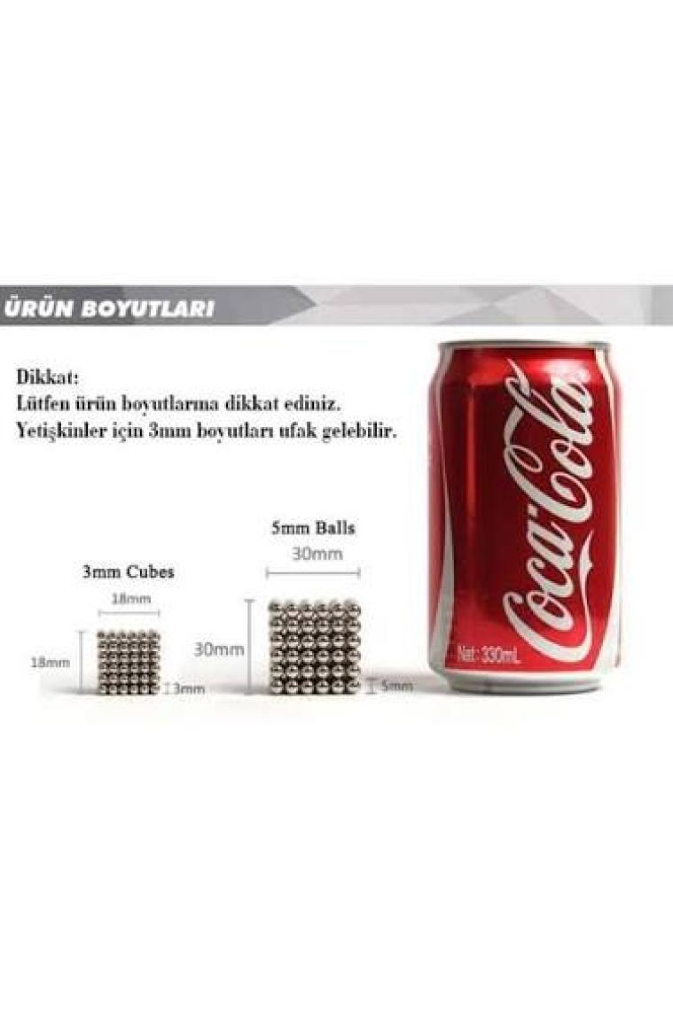 Nts Renkli Manyetik Mıknatıs Toplar 5Mm 216 Adet Neocube Neo Cube Küp Neodymium