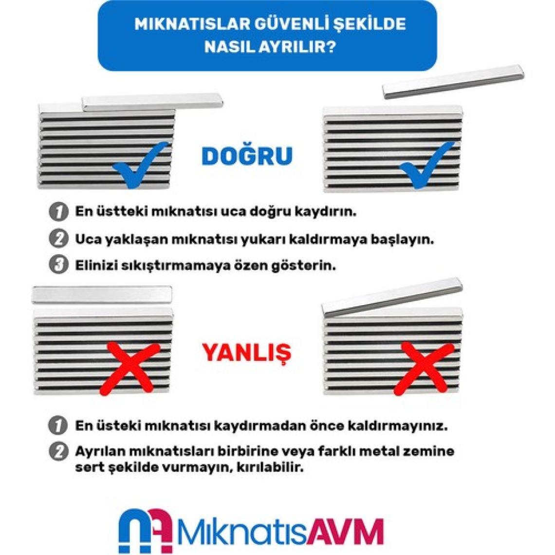 Mıknatıs Avm Çok Güçlü Neodyum Mıknatıs Yuvarlak 30x10 mm - Nadir Toprak Mıknatısı (1 Adet)