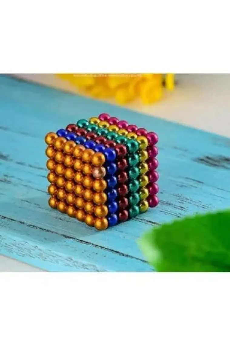 Nts Renkli Manyetik Mıknatıs Toplar 5Mm 216 Adet Neocube Neo Cube Küp Neodymium