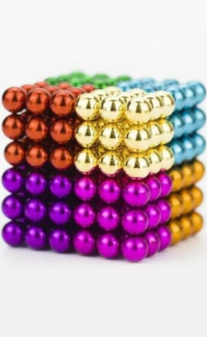 Nts Renkli Manyetik Mıknatıs Toplar 5Mm 216 Adet Neocube Neo Cube Küp Neodymium