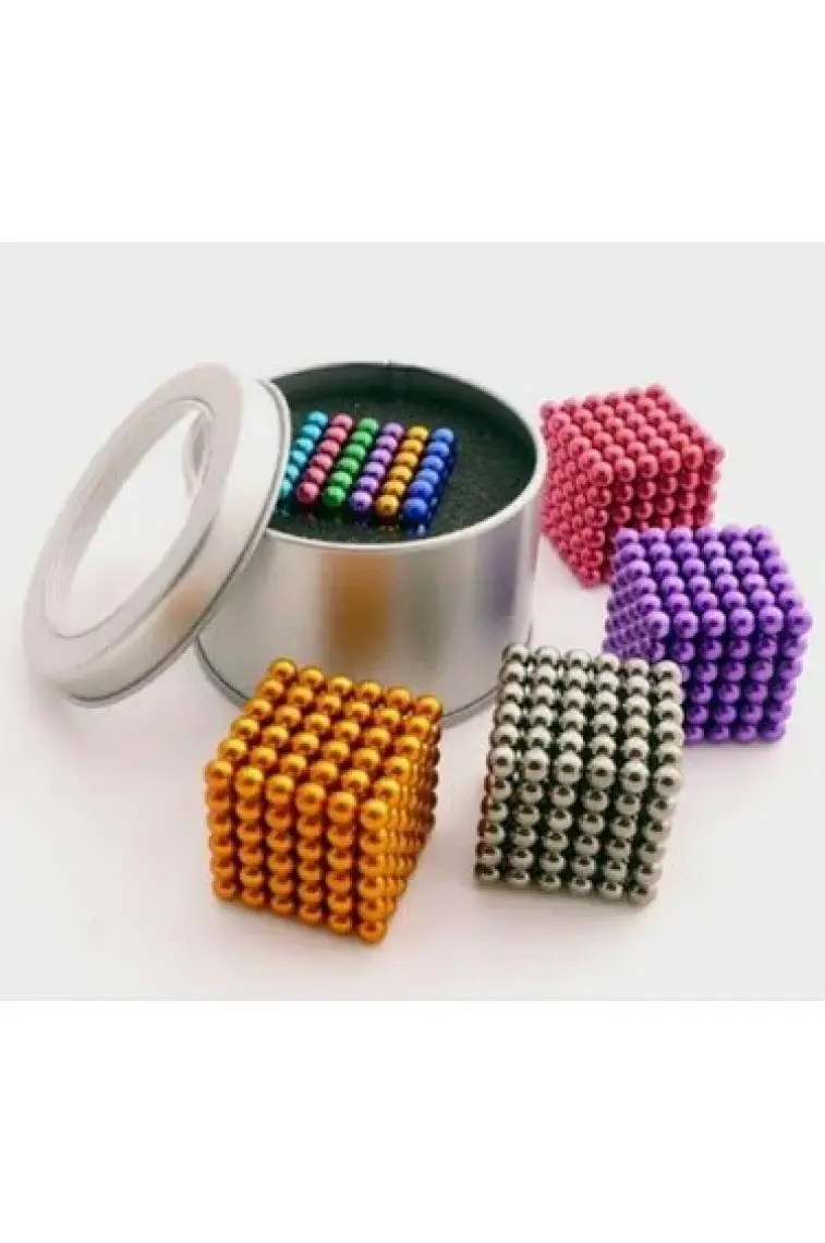Nts Renkli Manyetik Mıknatıs Toplar 5Mm 216 Adet Neocube Neo Cube Küp Neodymium
