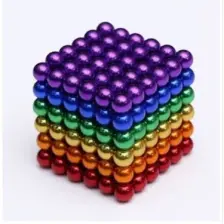 Nts Renkli Manyetik Mıknatıs Toplar 5Mm 216 Adet Neocube Neo Cube Küp Neodymium