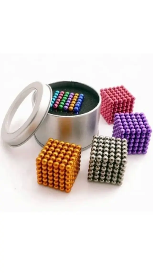 Nts Renkli Manyetik Mıknatıs Toplar 5Mm 216 Adet Neocube Neo Cube Küp Neodymium