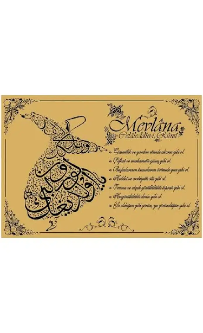 Art Puzzle Hz.Mevlana'nın Yedi Öğüdü(Simli Kadife)
