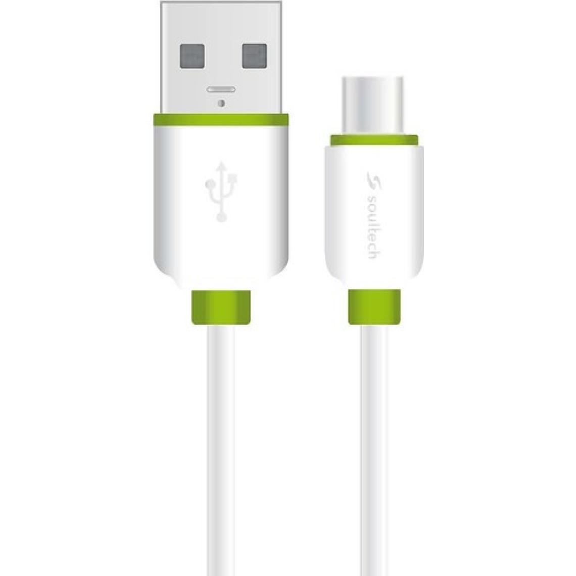 Soultech 2.0 A Type C ( Android ) Comfort Data Şarj Kablosu Beyaz