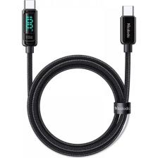 Mcdodo CA-8820 Type-C To Type-C 100W Pd Dijital Ekranlı Data-Şarj Kablosu 5A 1.2m-Siyah