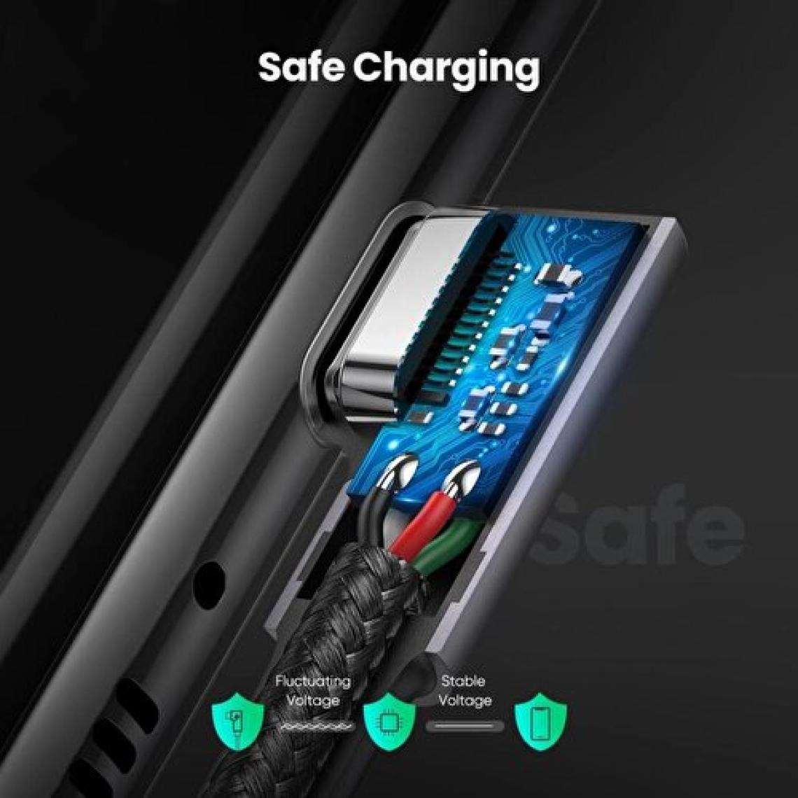 Ugreen 90 Derece Type-C To Type-C 60W Data ve Şarj Kablosu
