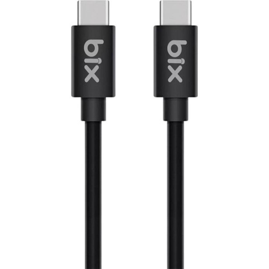 Bix BX-UC02C 1 m Siyah Type-C to Type-C Hızlı Şarj Kablosu