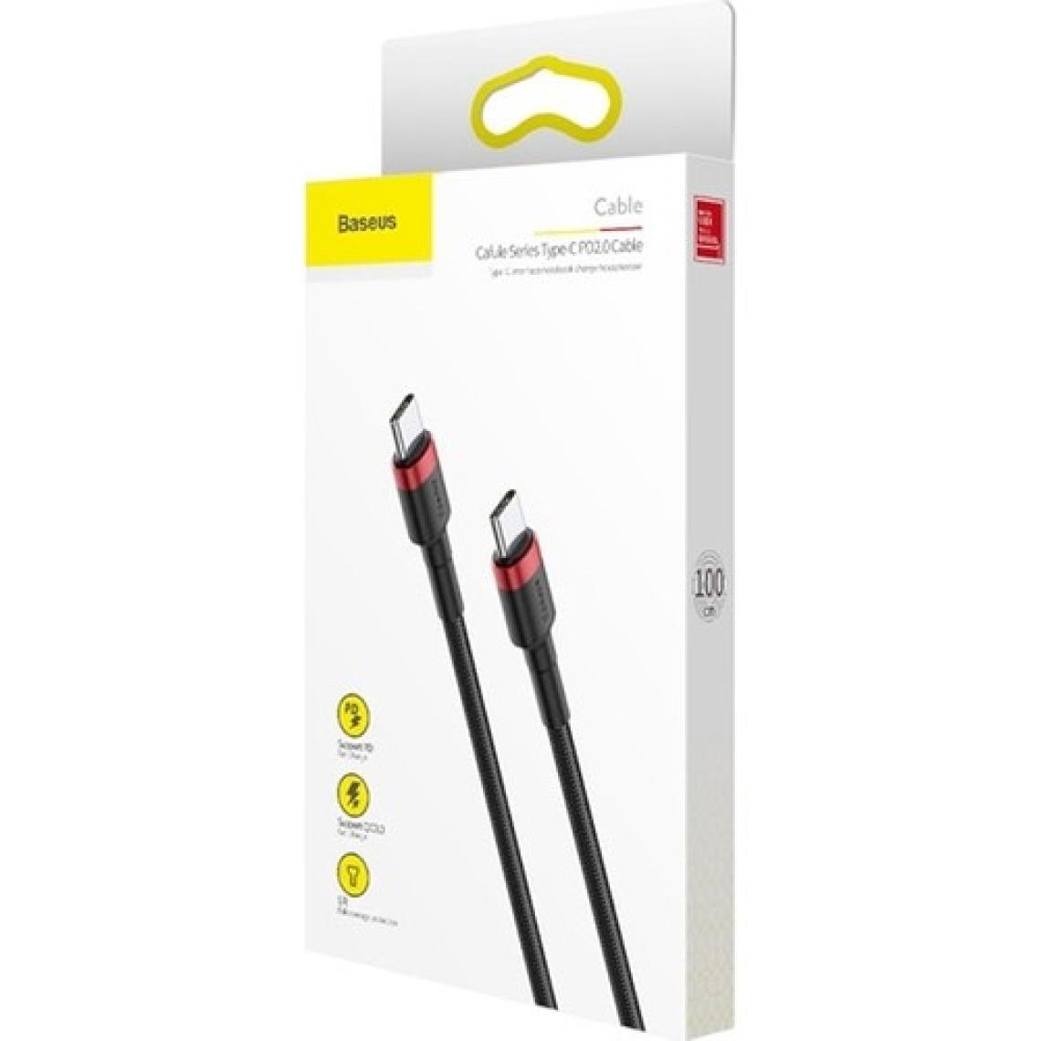 Baseus Cafule Series 1 m Type-C to Type-C Hızlı Şarj Kablosu
