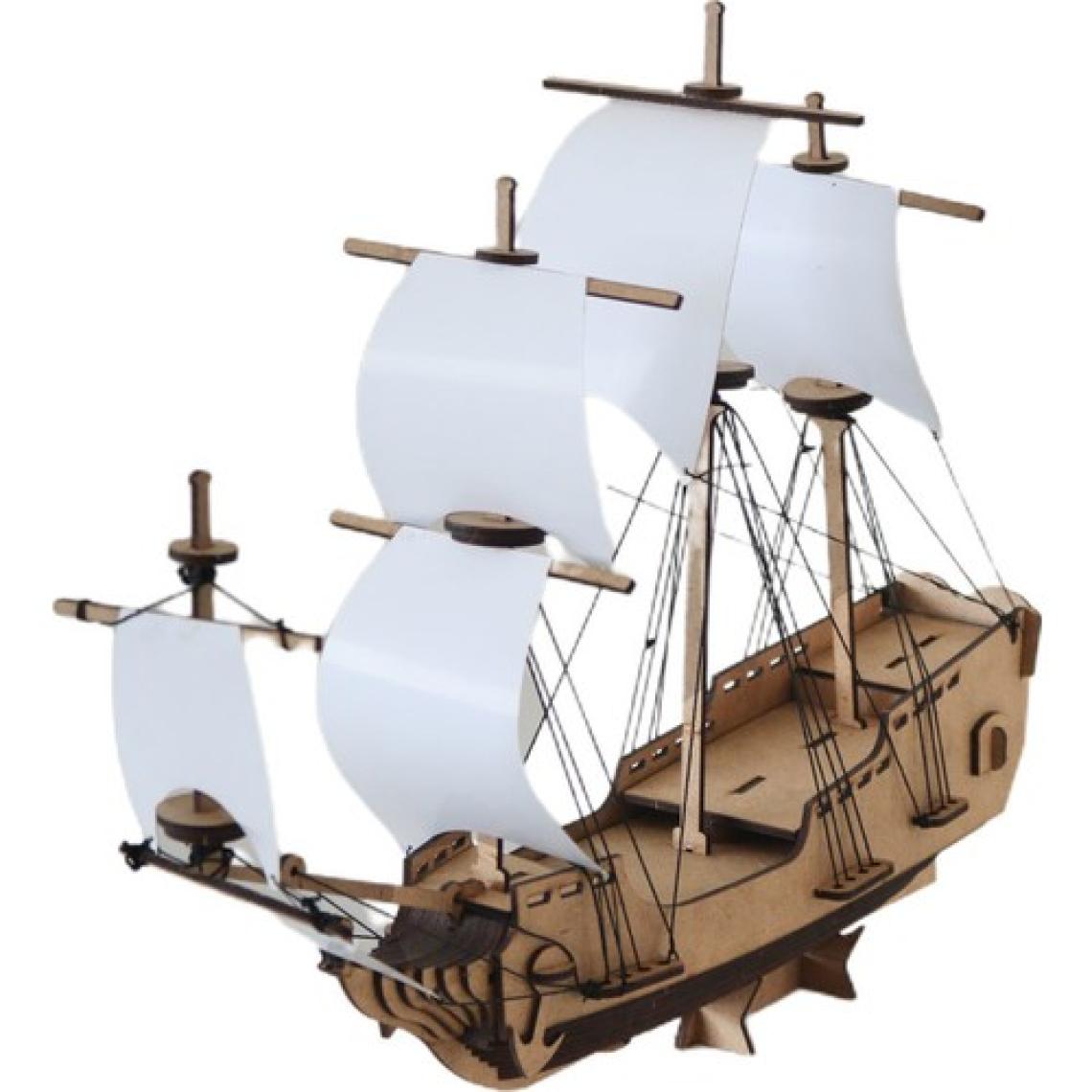 3D Sergi 3D Ahşap Puzzle Korsan Gemisi 89 Parça