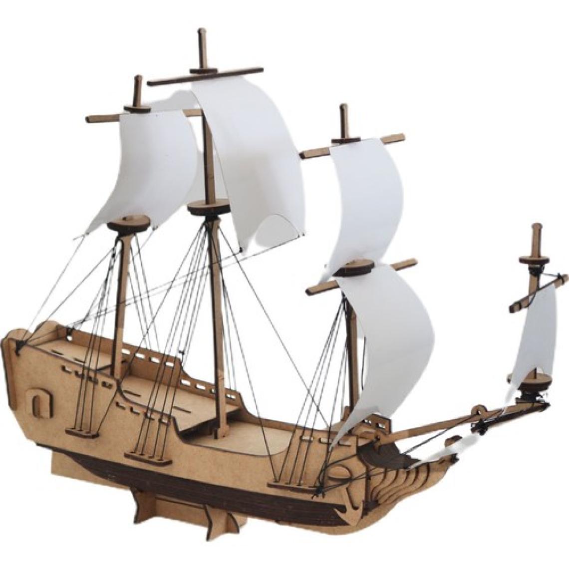 3D Sergi 3D Ahşap Puzzle Korsan Gemisi 89 Parça