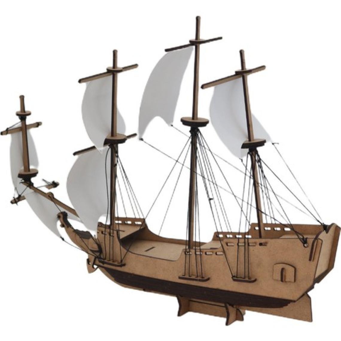 3D Sergi 3D Ahşap Puzzle Korsan Gemisi 89 Parça